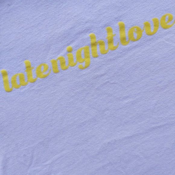 Purple Lavender Rolled Turned Up Sleeves Tshirt - Picture 2 of 3